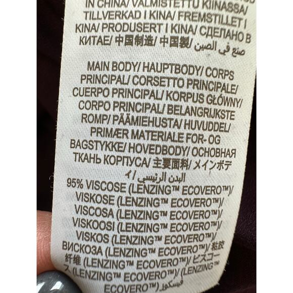 Boden Plum Tulle Sleeve Midi Dress in Fig Size 14 NWT - Picture 12 of 16